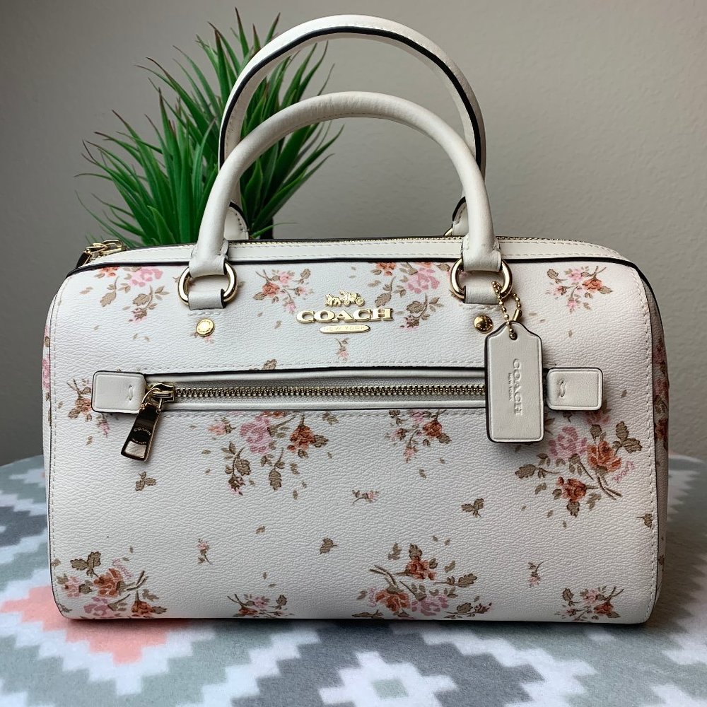 Coach Rose Bouquet Rowan Satchel